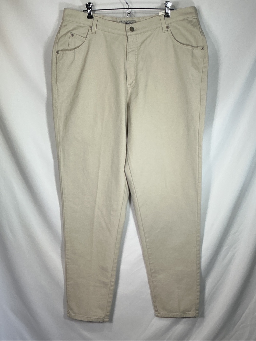 Vintage Just My Size NWT Beige Denim Jeans Plus Size 20 Tall
